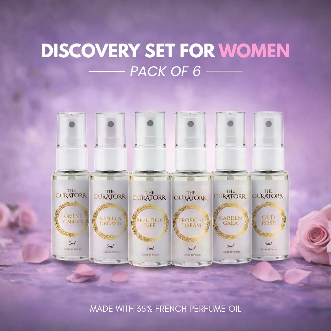 Discovery Set for Women - 6 Mini Perfumes (5ML Each)